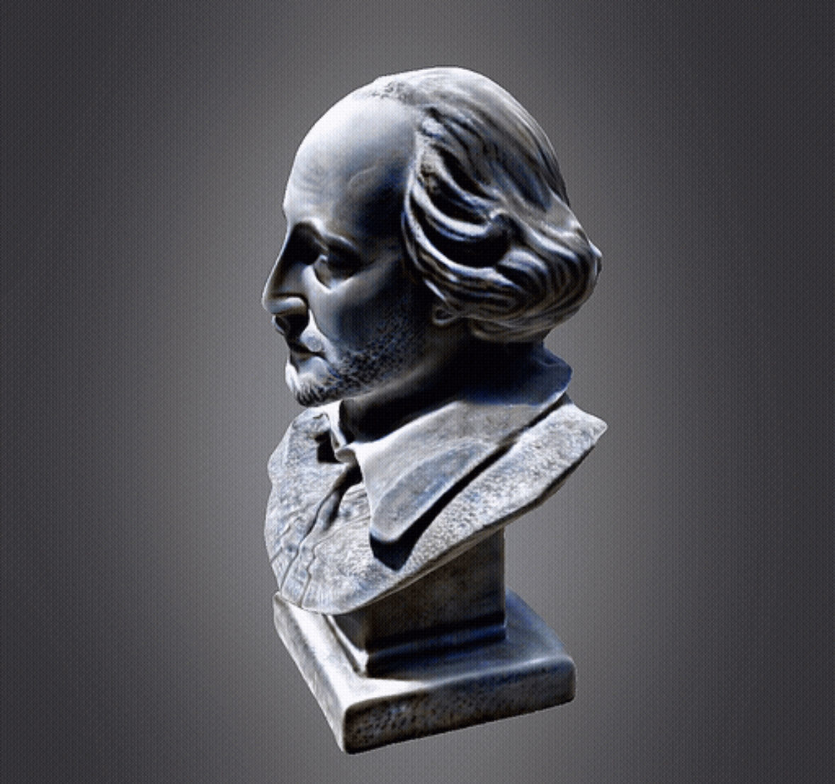 William Shakespeare 3d bust 3D print model_8