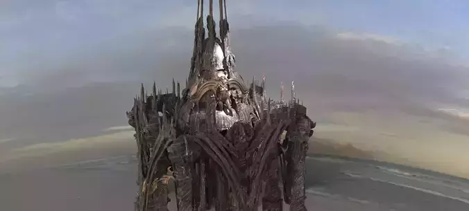 Set Desert Tower tall 3D