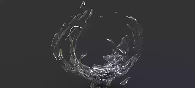 Water stylized splash