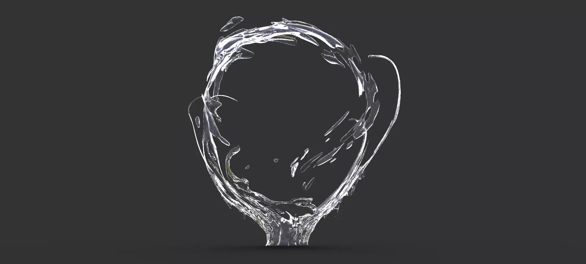 Water stylized portal arena 3D model_0