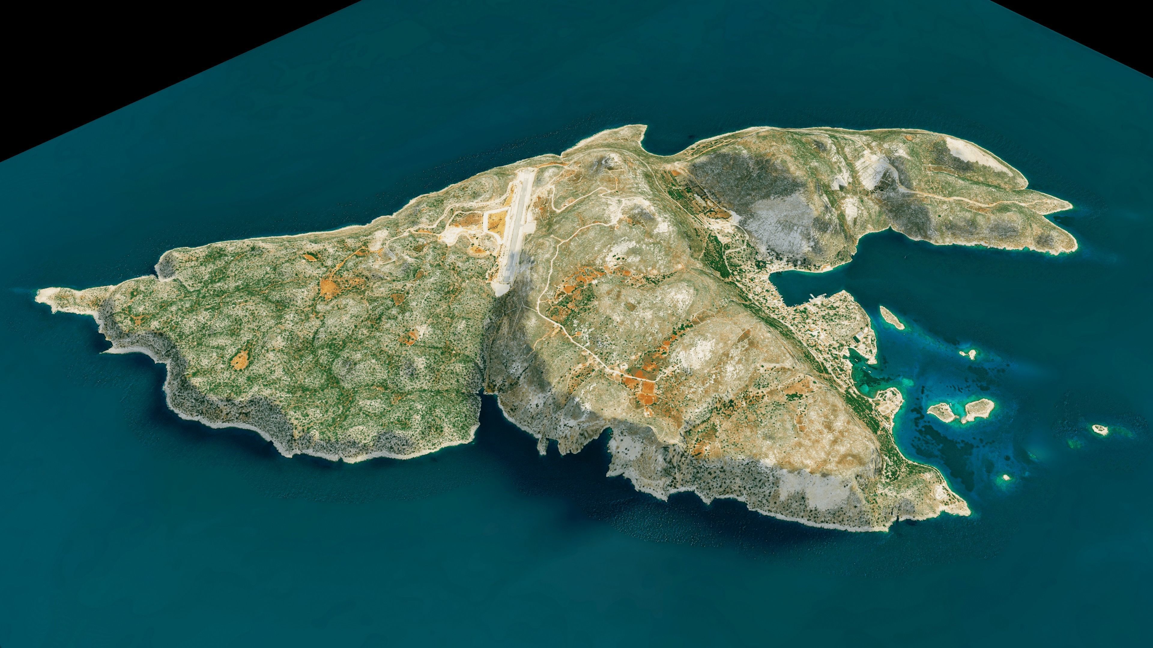 Kastellorizo Island 3d model terrain Low-poly 3D model_4
