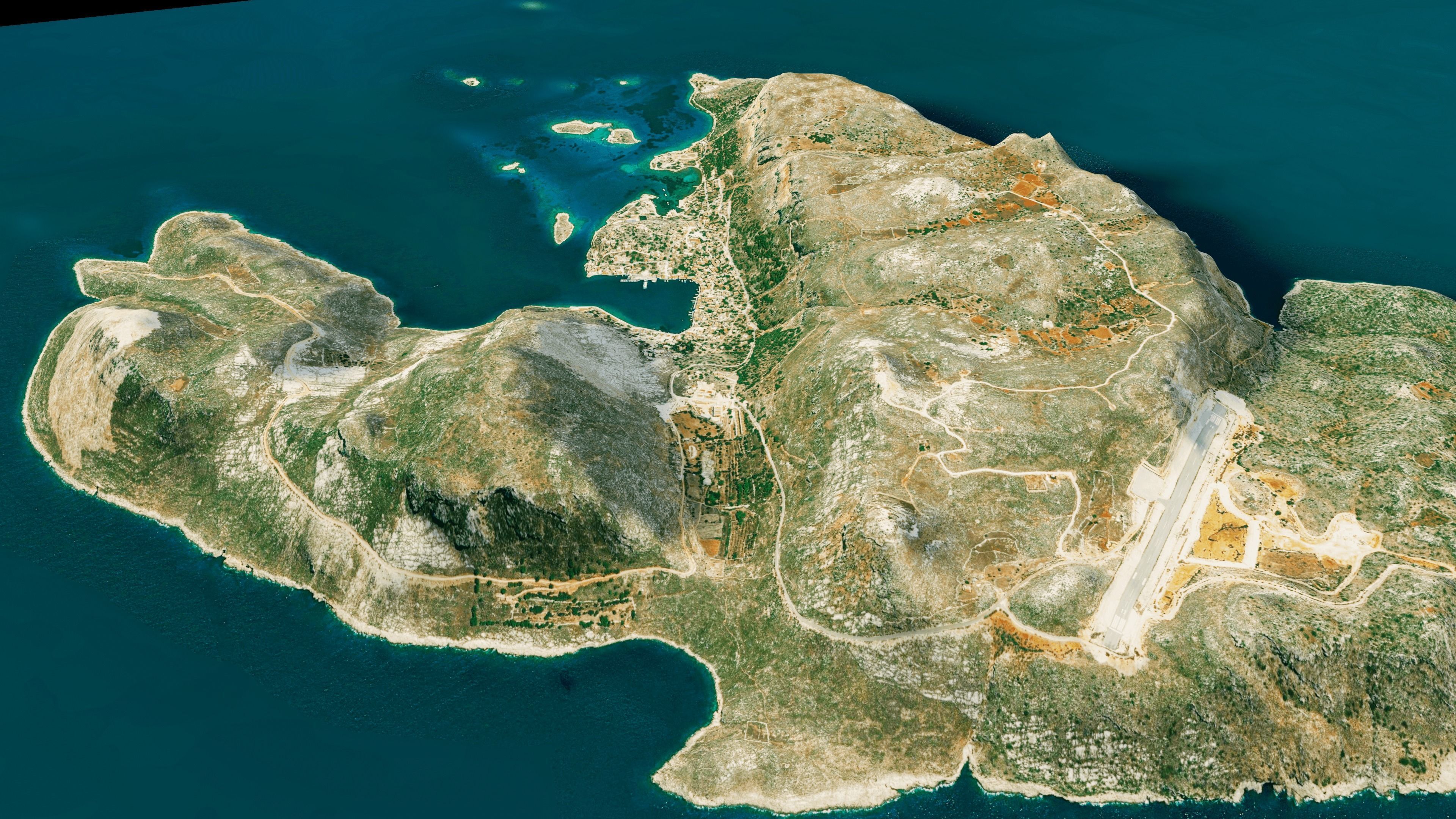 Kastellorizo Island 3d model terrain Low-poly 3D model_6