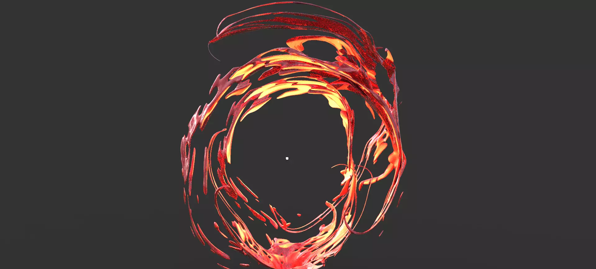 Magma fire portal 3D model_0