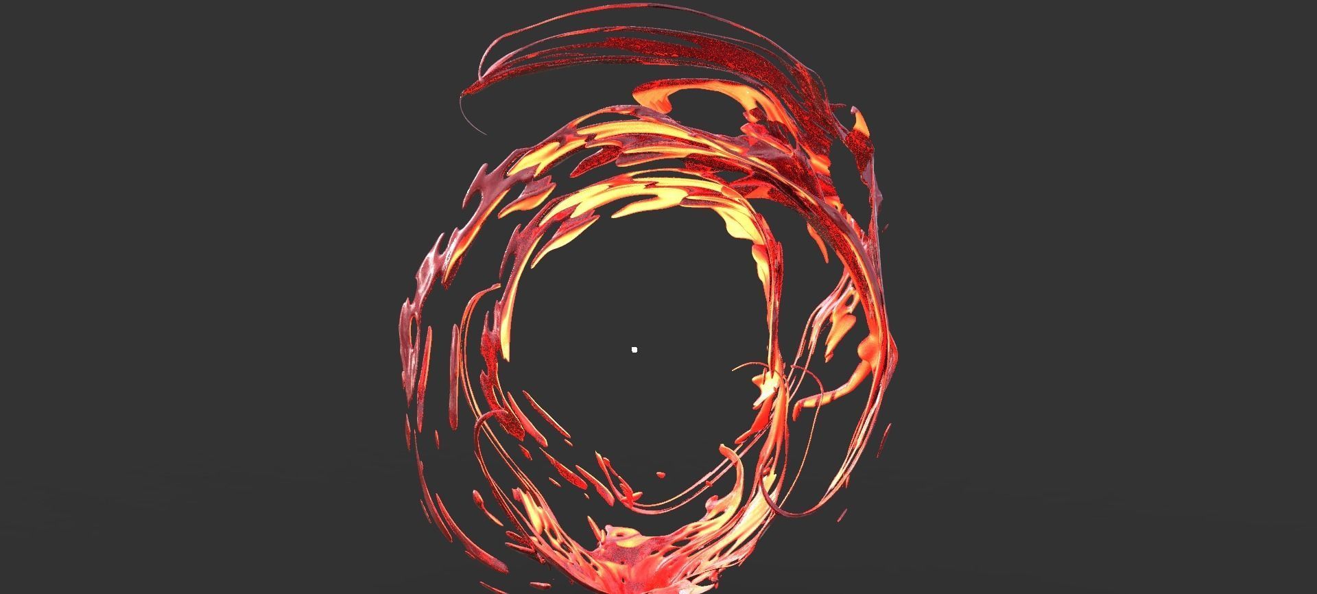 Magma fire portal 3D model_1