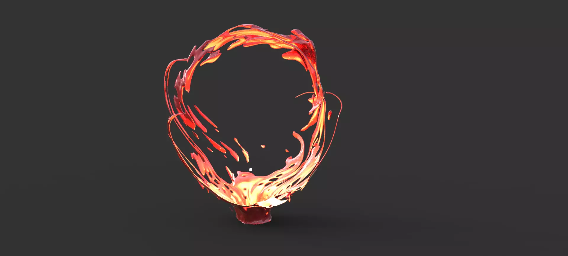 Magma fire portal small 3D model_0