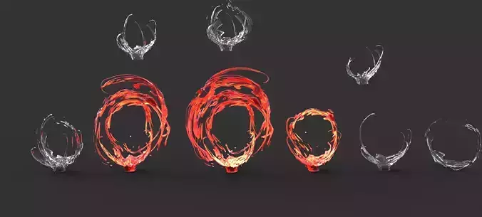 Magma fire portal and Aqua collection