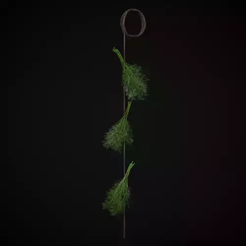 Hanging Dills Low-poly 3D model
