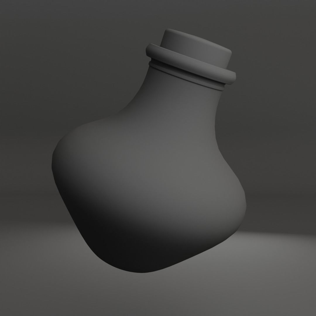Potion Vial Low-poly 3D model_7
