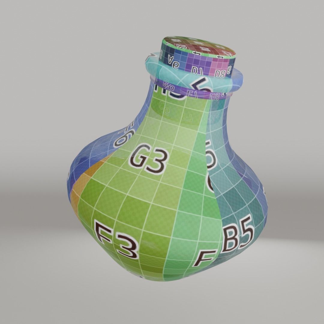 Potion Vial Low-poly 3D model_9