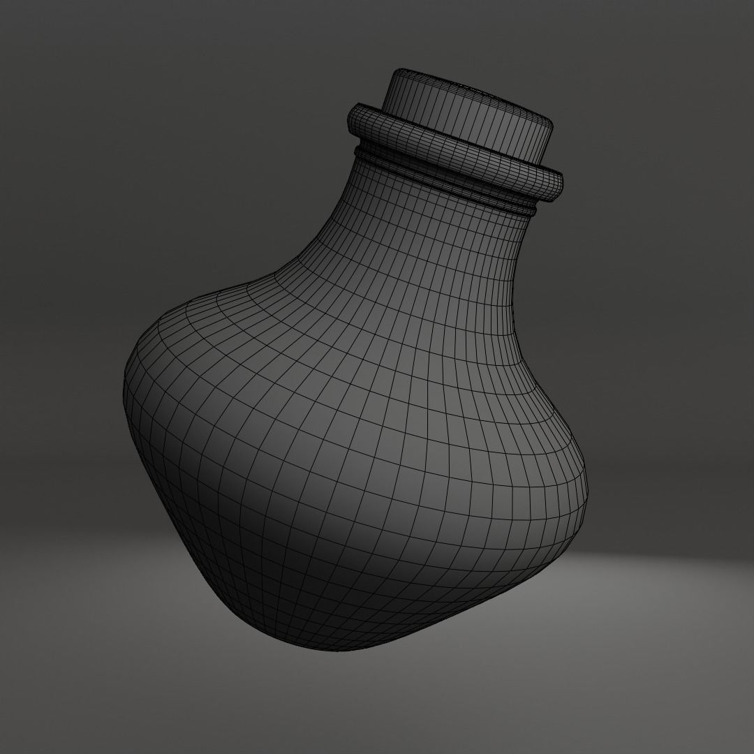 Potion Vial Low-poly 3D model_8