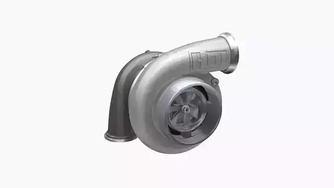 Harts X275 103mm turbocharger Low-poly 3D model