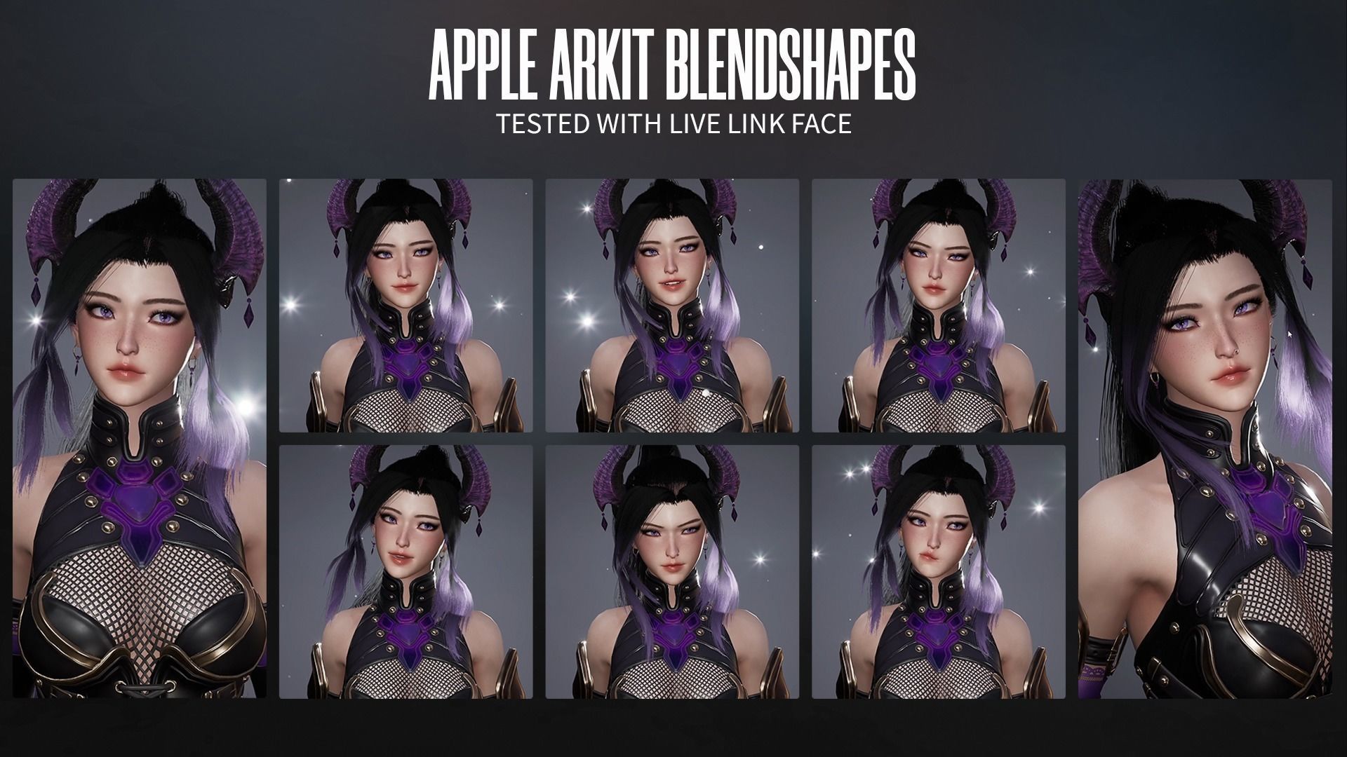 Demon Hunter Girl Nyx - Game Ready Low-poly 3D model_7