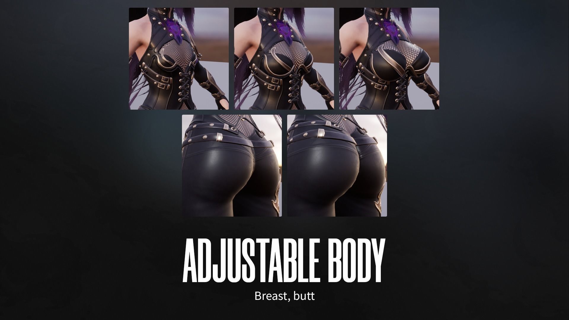 Demon Hunter Girl Nyx - Game Ready Low-poly 3D model_11