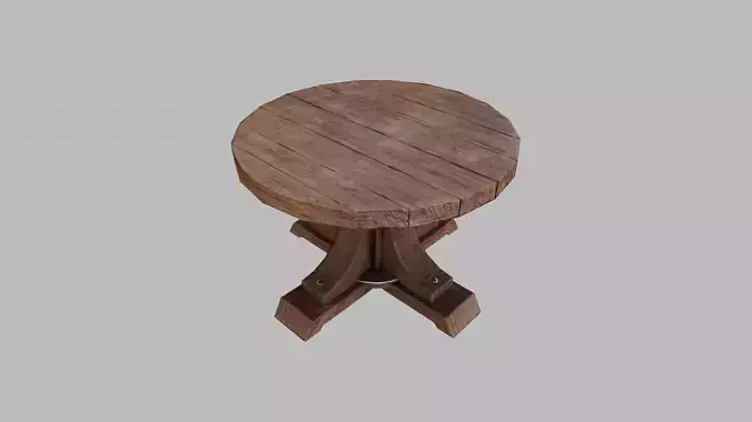 Round Table Low-poly 3D model