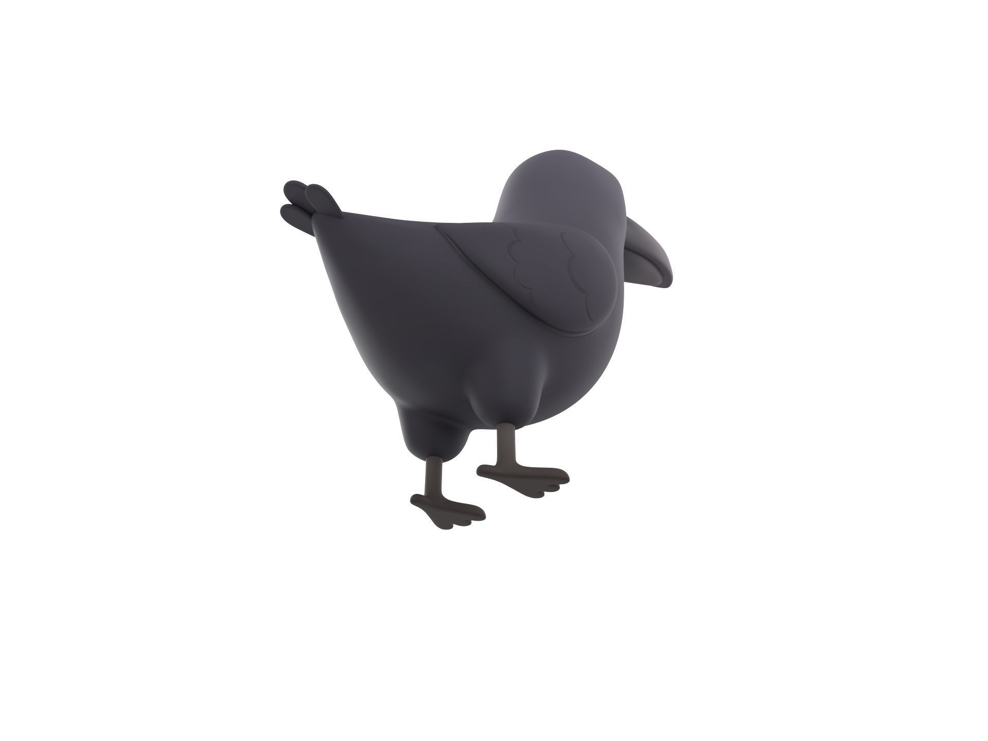 Character277 Crow 3D model_4