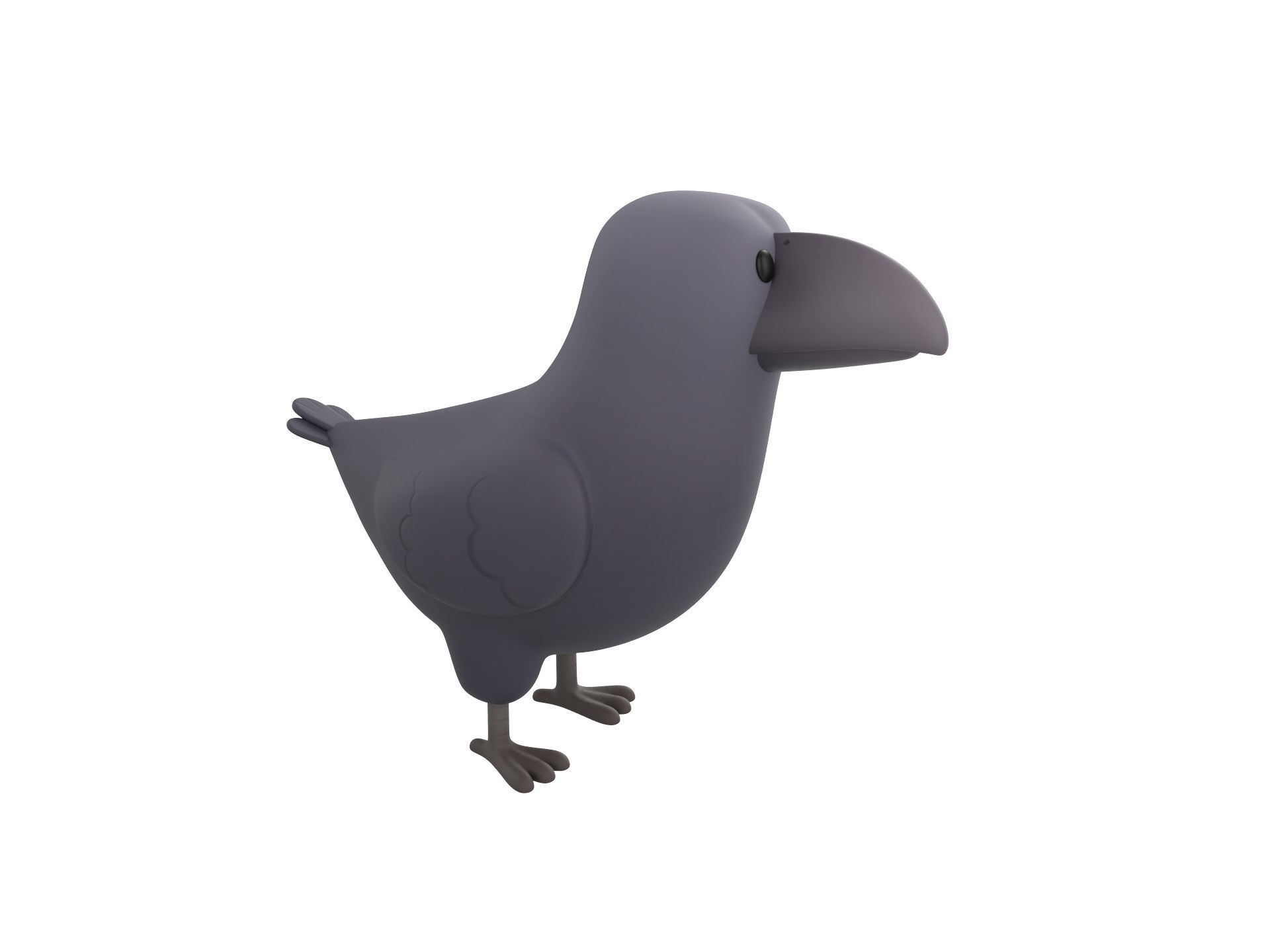 Character277 Crow 3D model_2