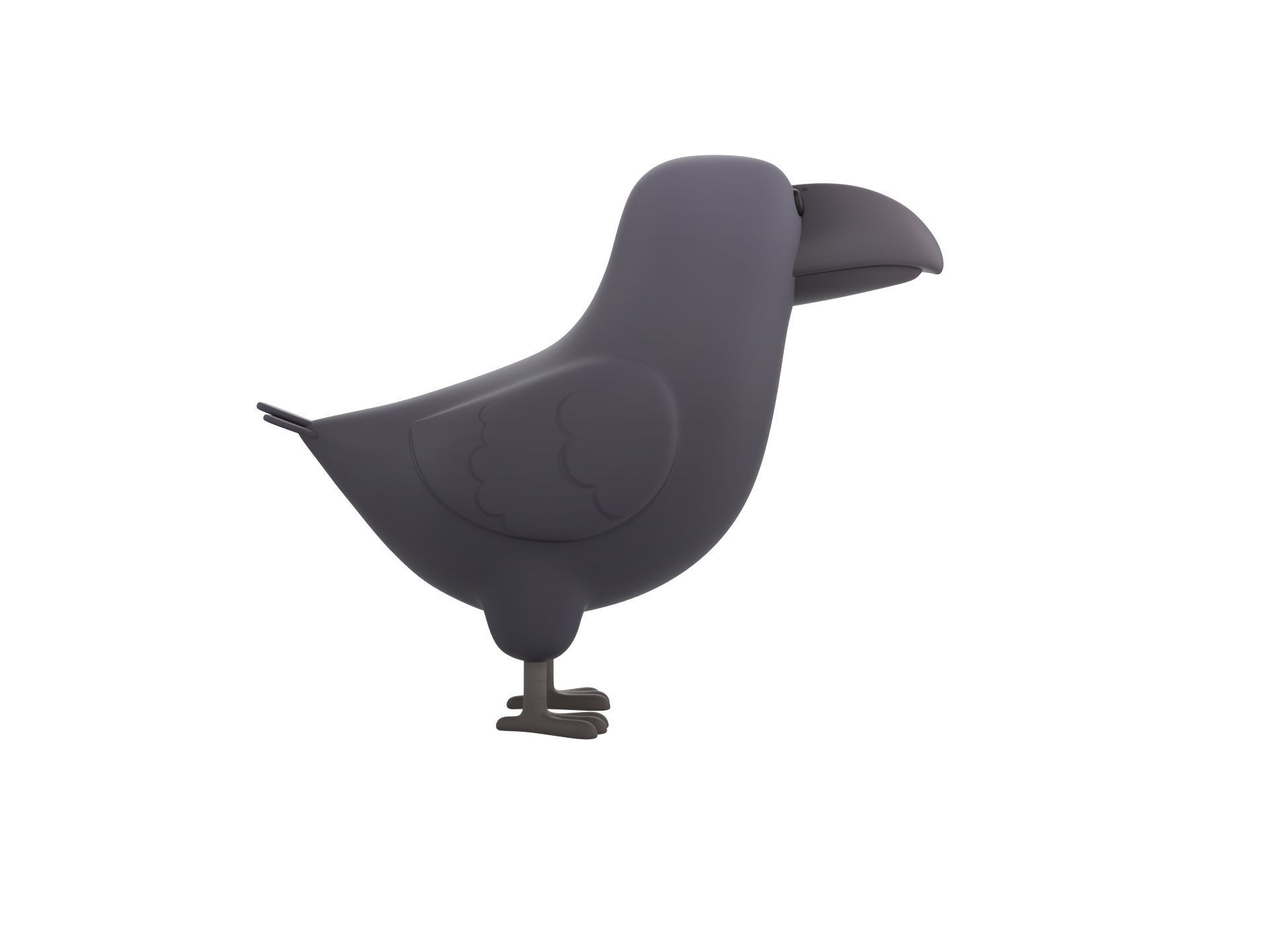 Character277 Crow 3D model_3