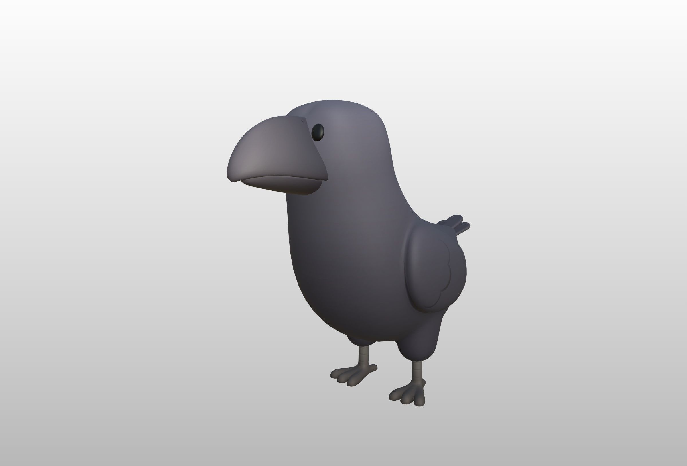 Character277 Crow 3D model_10