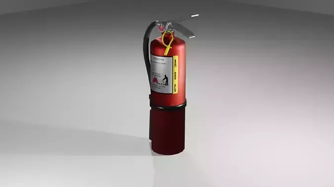 Low-Poly Fire Extinguisher 
