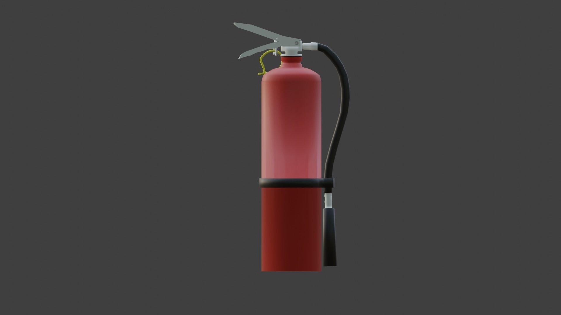 Low-Poly Fire Extinguisher  Low-poly 3D model_5