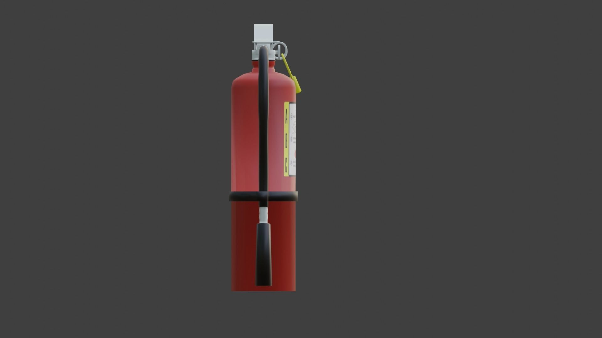 Low-Poly Fire Extinguisher  Low-poly 3D model_7