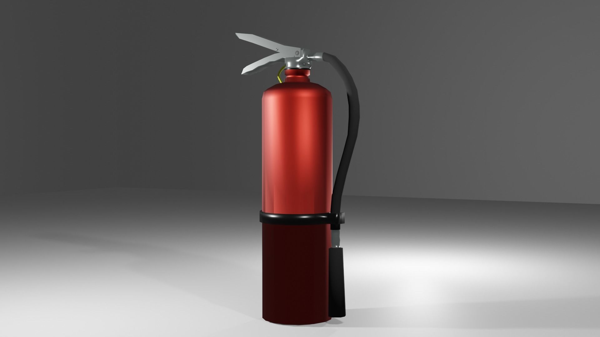 Low-Poly Fire Extinguisher  Low-poly 3D model_2
