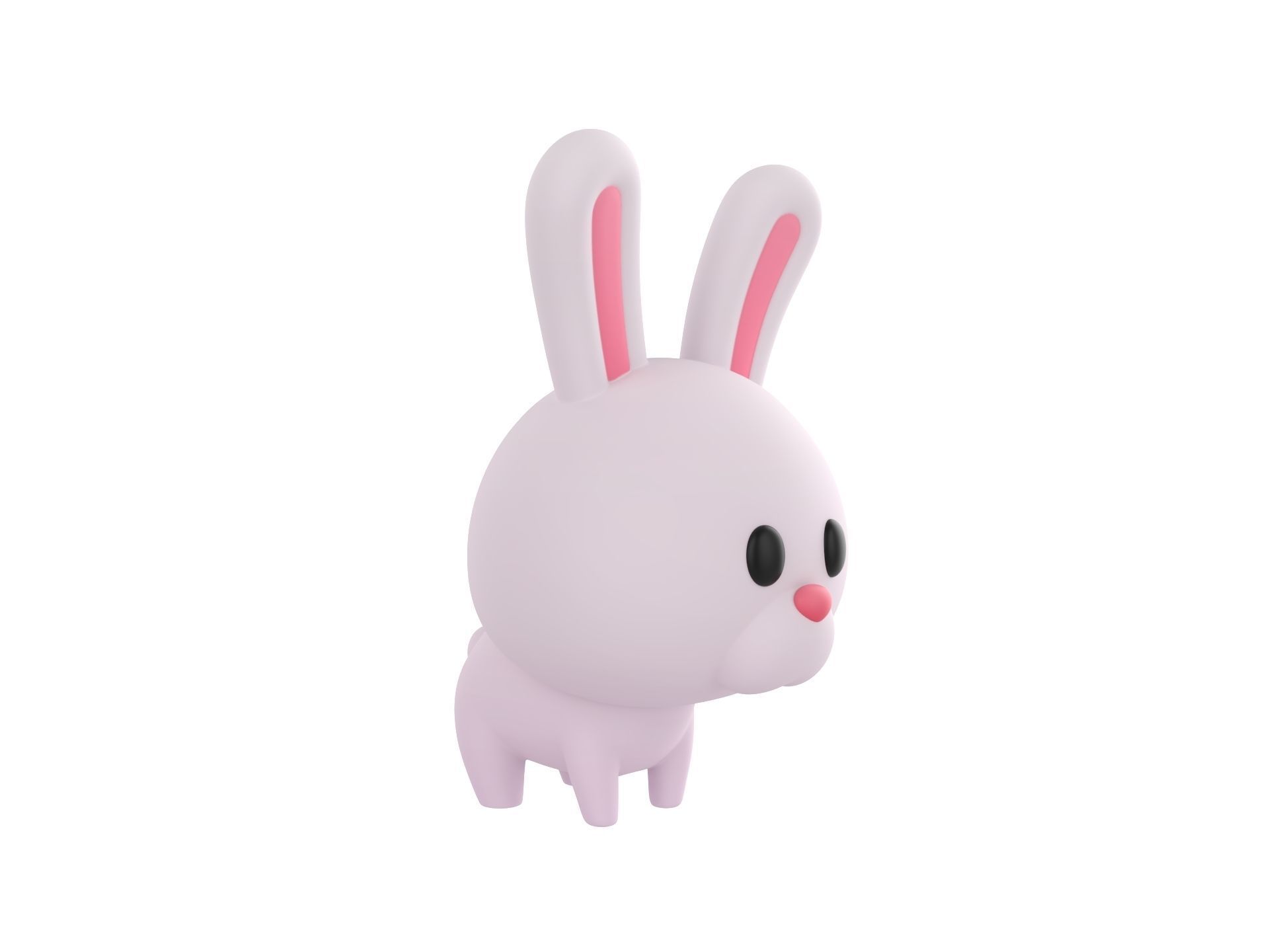 Character278 Rabbit 3D model_2