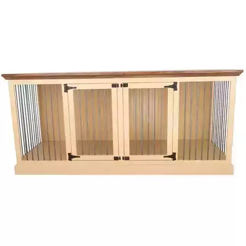 Damien Double Wide Large Credenza Pet Crate