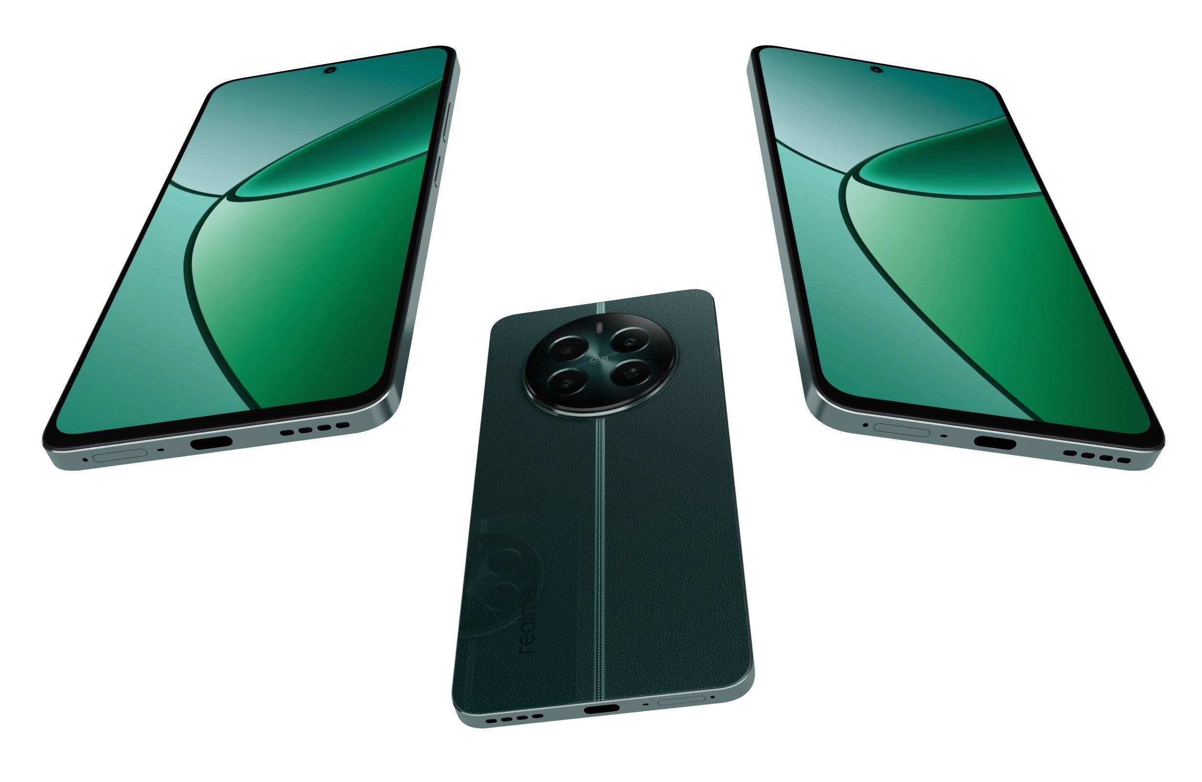 Realme 12 Plus Green And Yellow 3D model_20