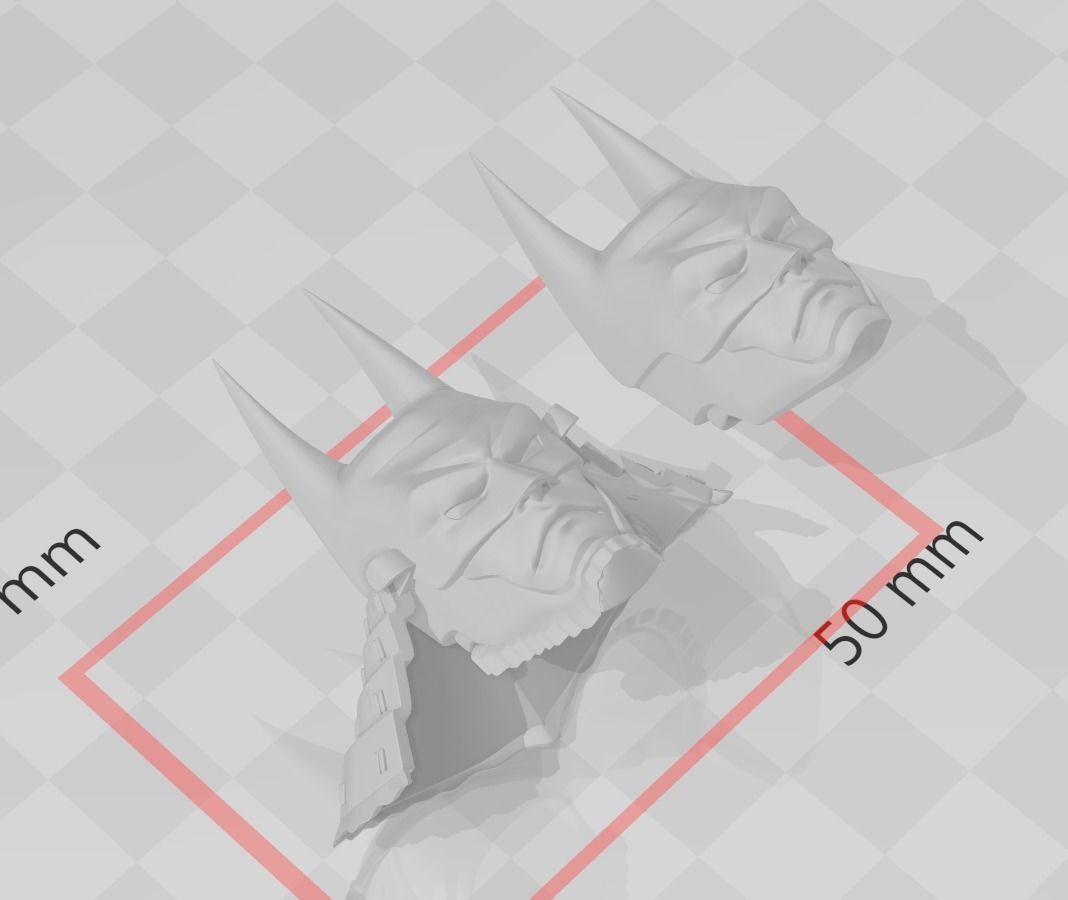 BATMAN NINJA HEAD SCULPT 3D print model_11