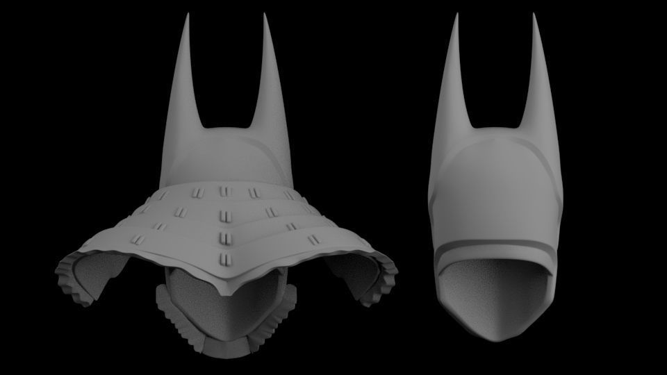 BATMAN NINJA HEAD SCULPT 3D print model_2