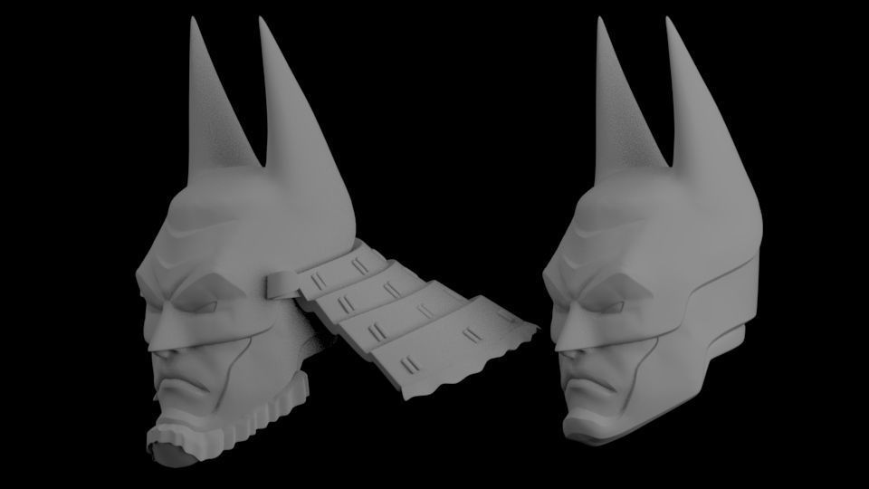 BATMAN NINJA HEAD SCULPT 3D print model_1