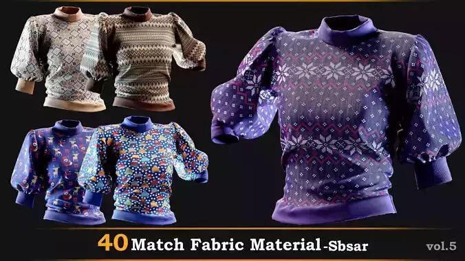 40 Match Fabric Material-SBSAR-VOL-5