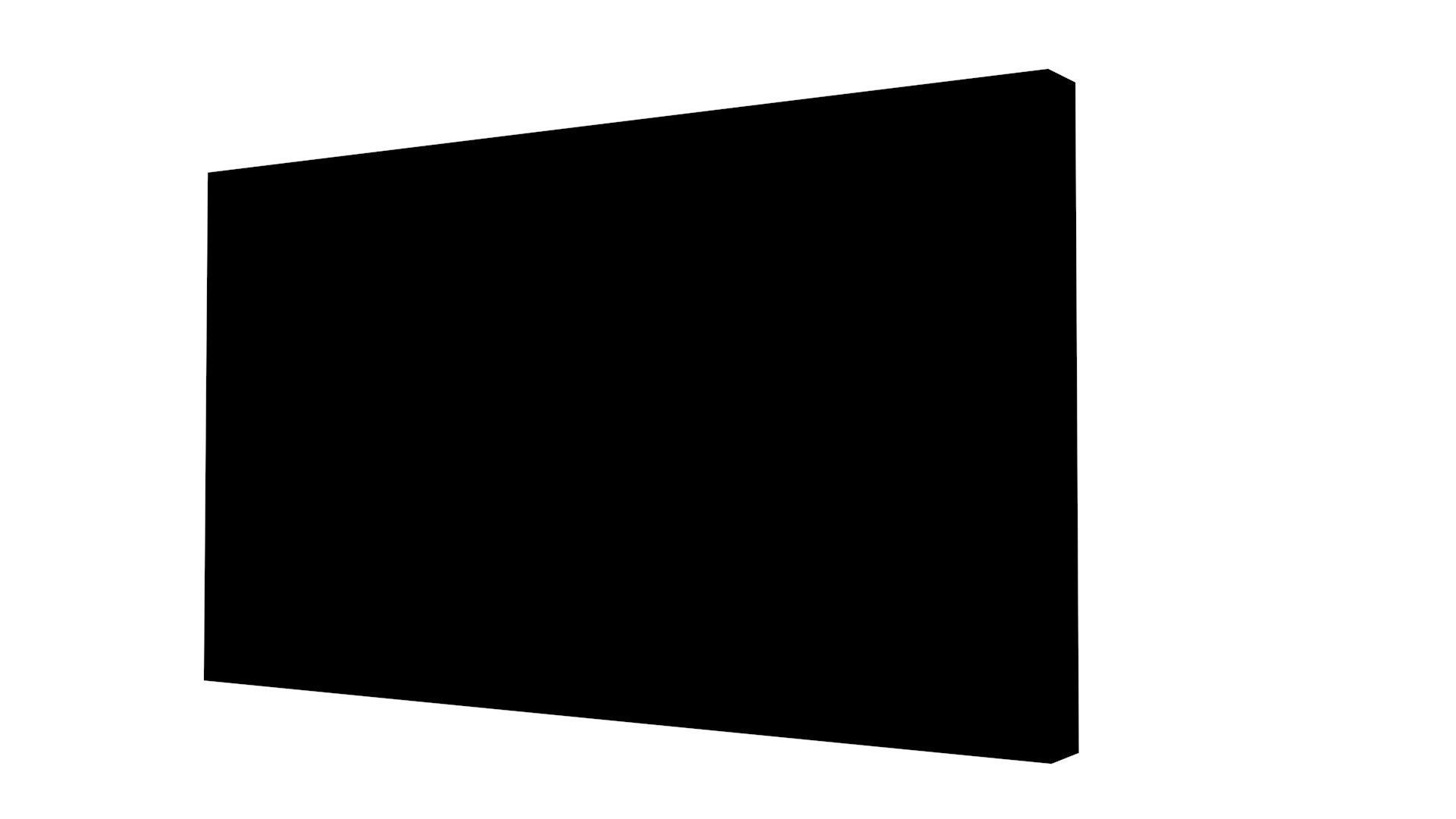 Low Poly Game Ready TV OFF Low-poly 3D model_3