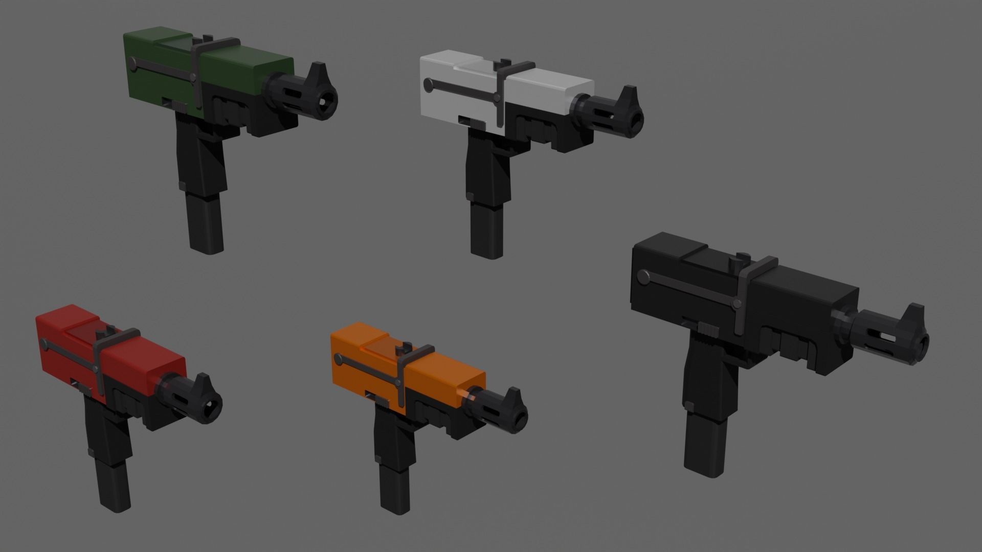 Warhammer 40k Autopistol Pattern Voss Mk 10 Low-poly 3D model_4