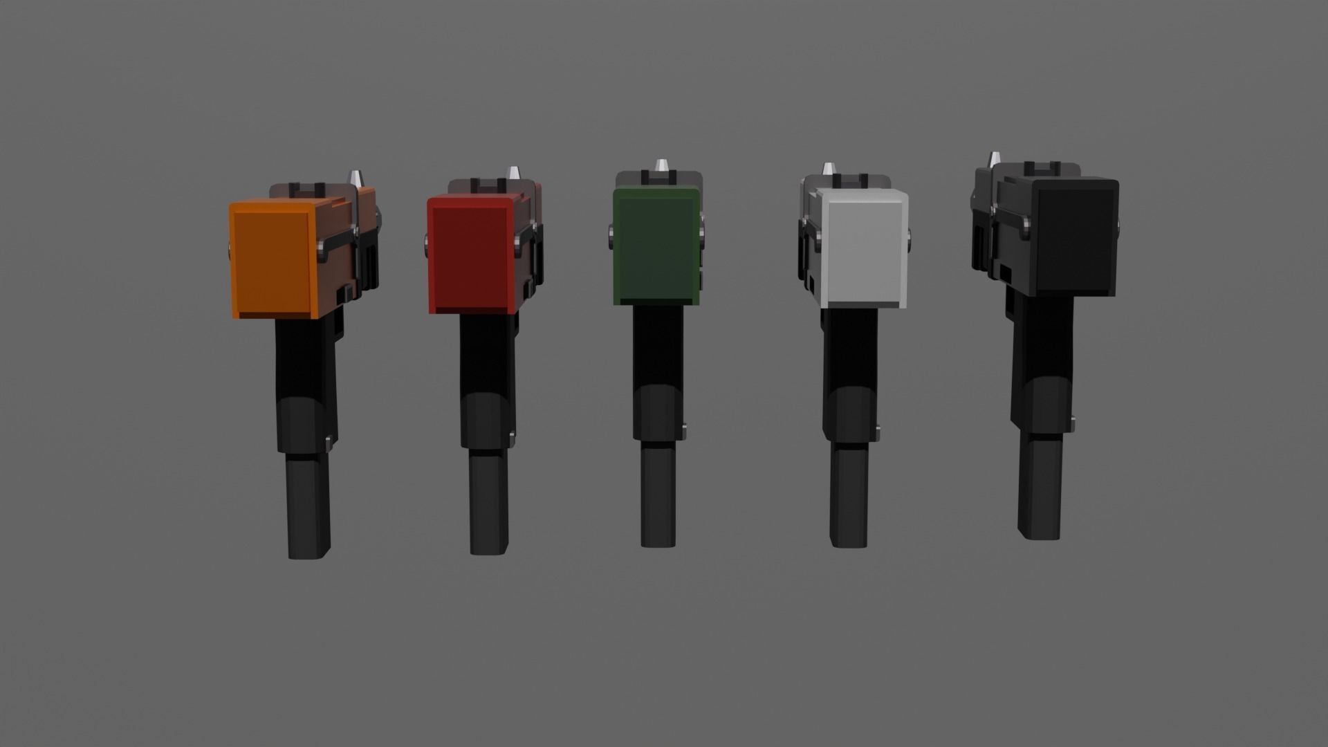 Warhammer 40k Autopistol Pattern Voss Mk 10 Low-poly 3D model_11