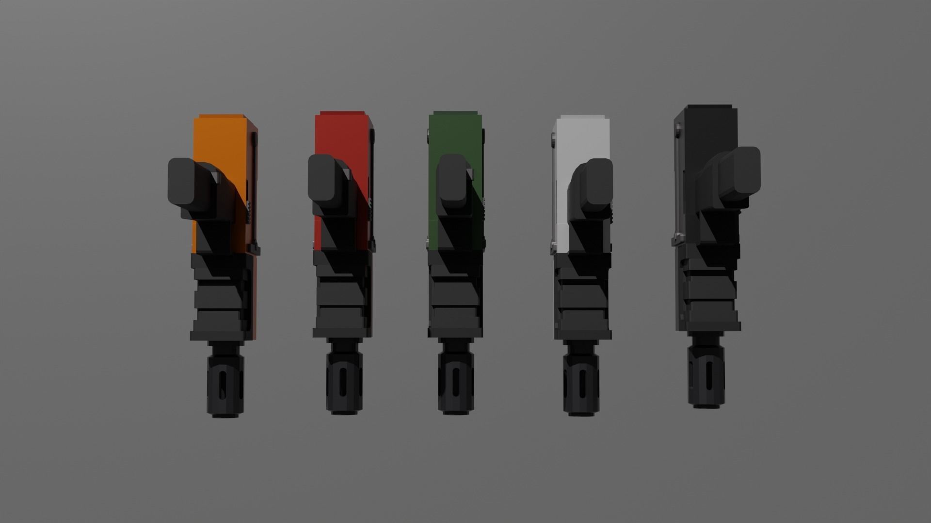 Warhammer 40k Autopistol Pattern Voss Mk 10 Low-poly 3D model_8