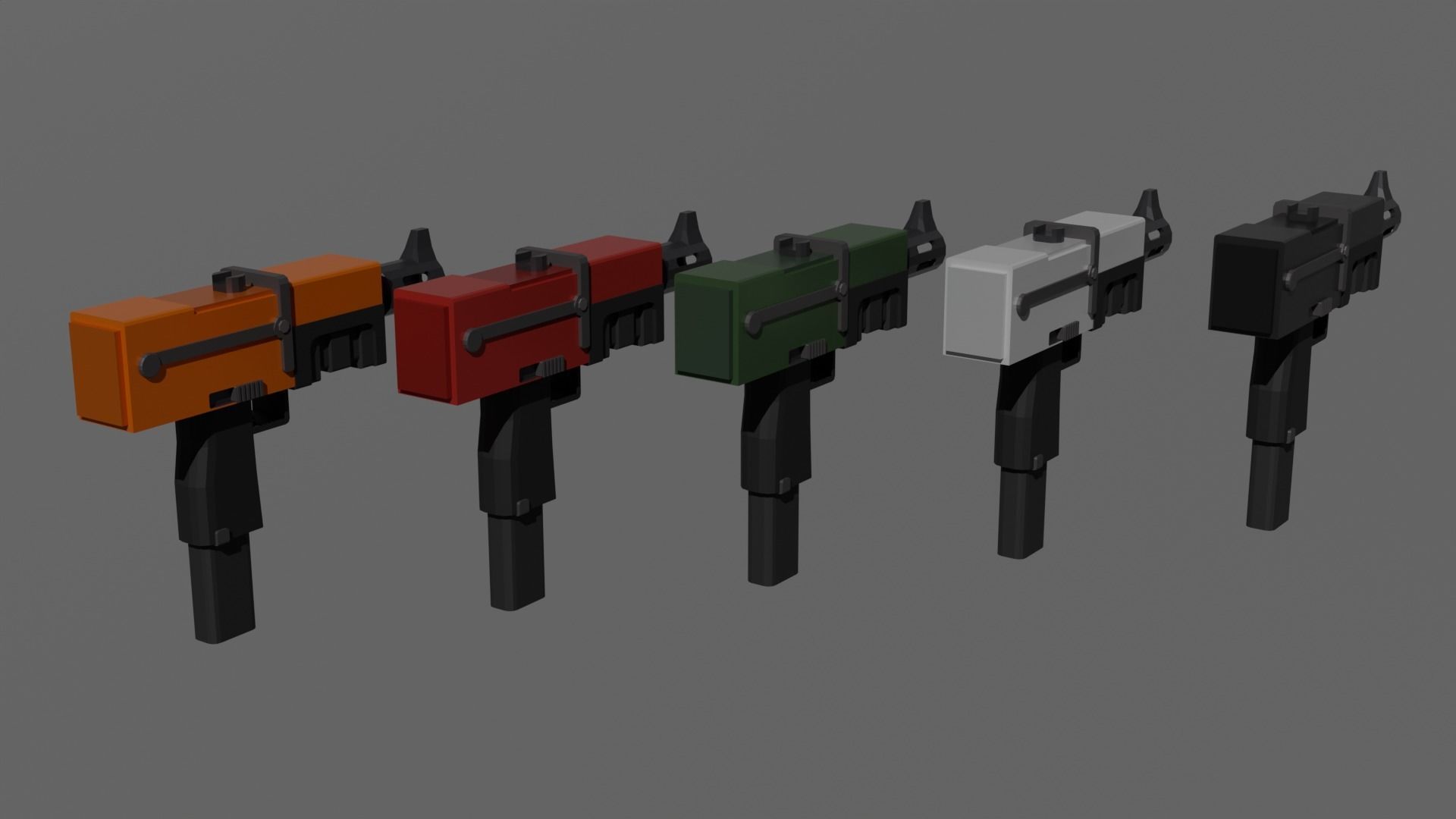 Warhammer 40k Autopistol Pattern Voss Mk 10 Low-poly 3D model_5