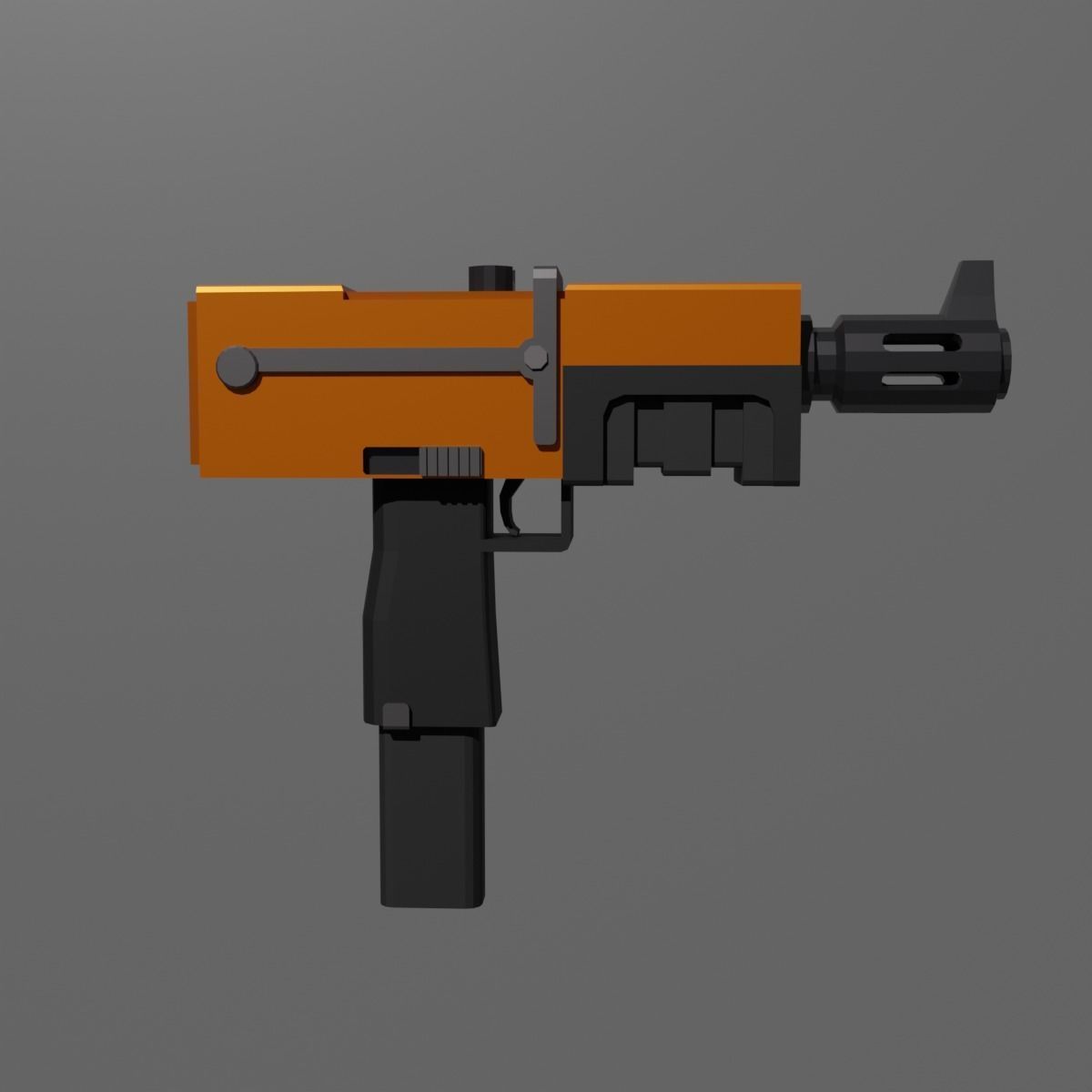 Warhammer 40k Autopistol Pattern Voss Mk 10 Low-poly 3D model_14