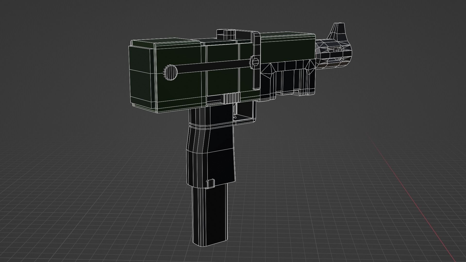 Warhammer 40k Autopistol Pattern Voss Mk 10 Low-poly 3D model_19