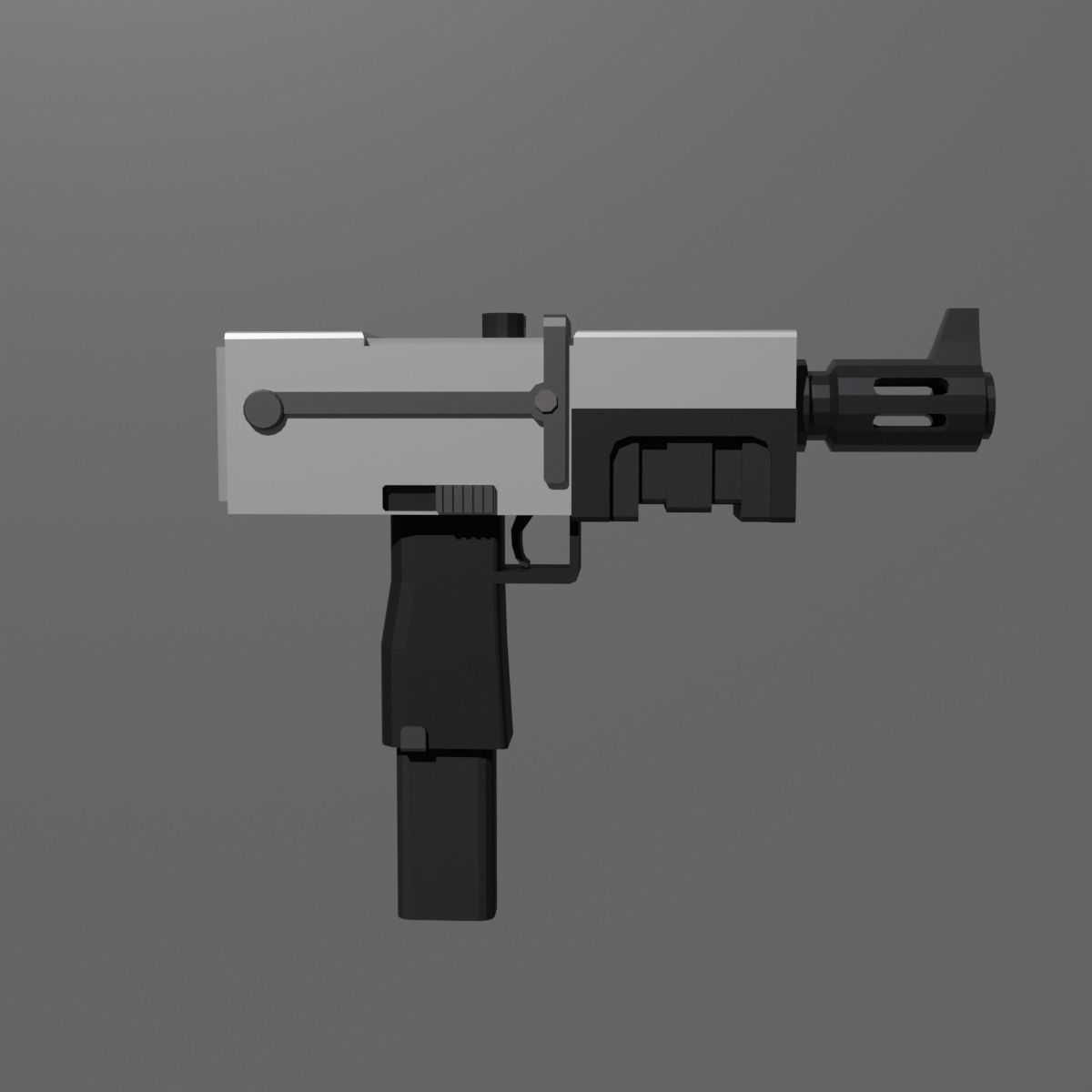 Warhammer 40k Autopistol Pattern Voss Mk 10 Low-poly 3D model_13