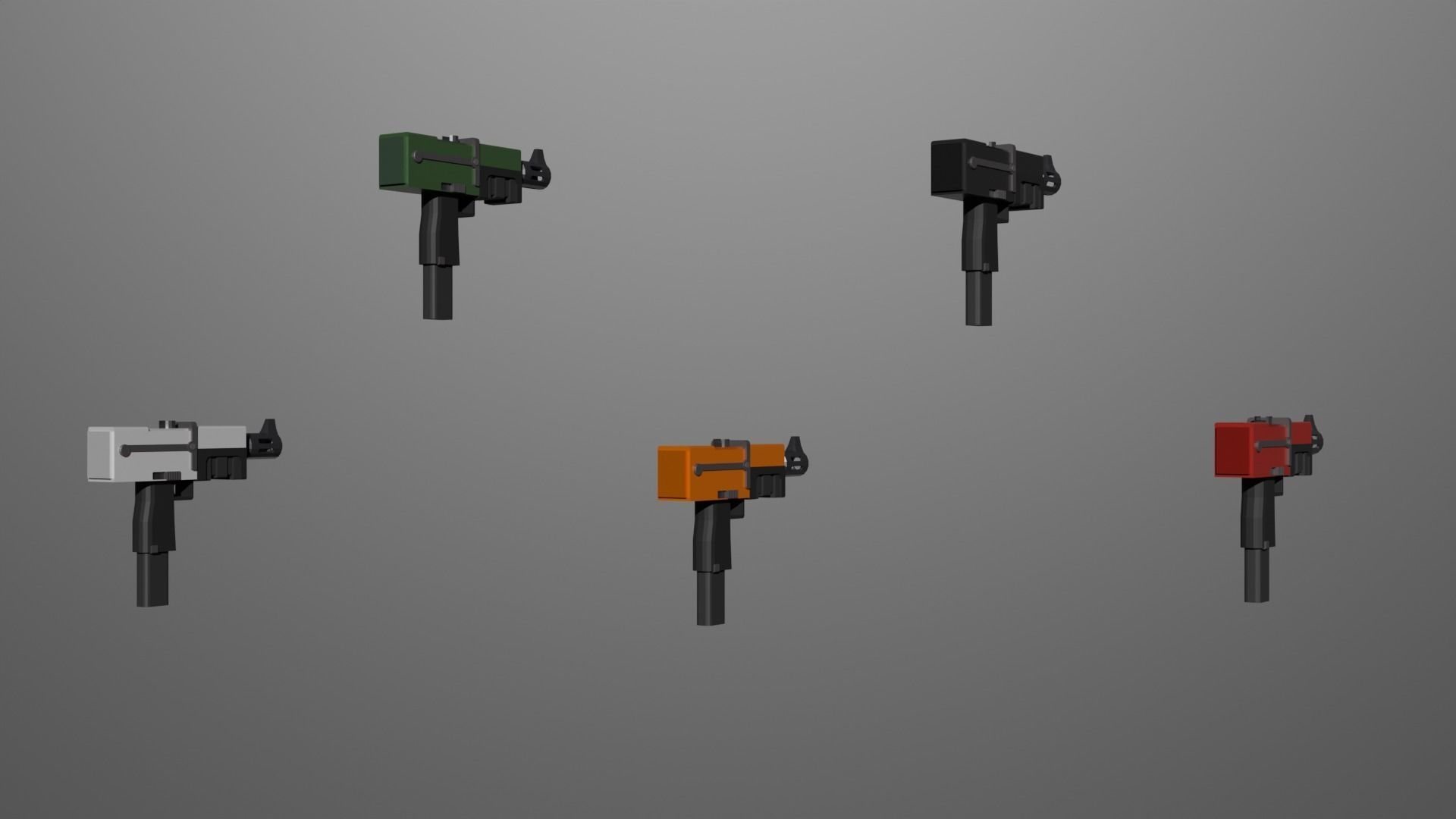 Warhammer 40k Autopistol Pattern Voss Mk 10 Low-poly 3D model_2