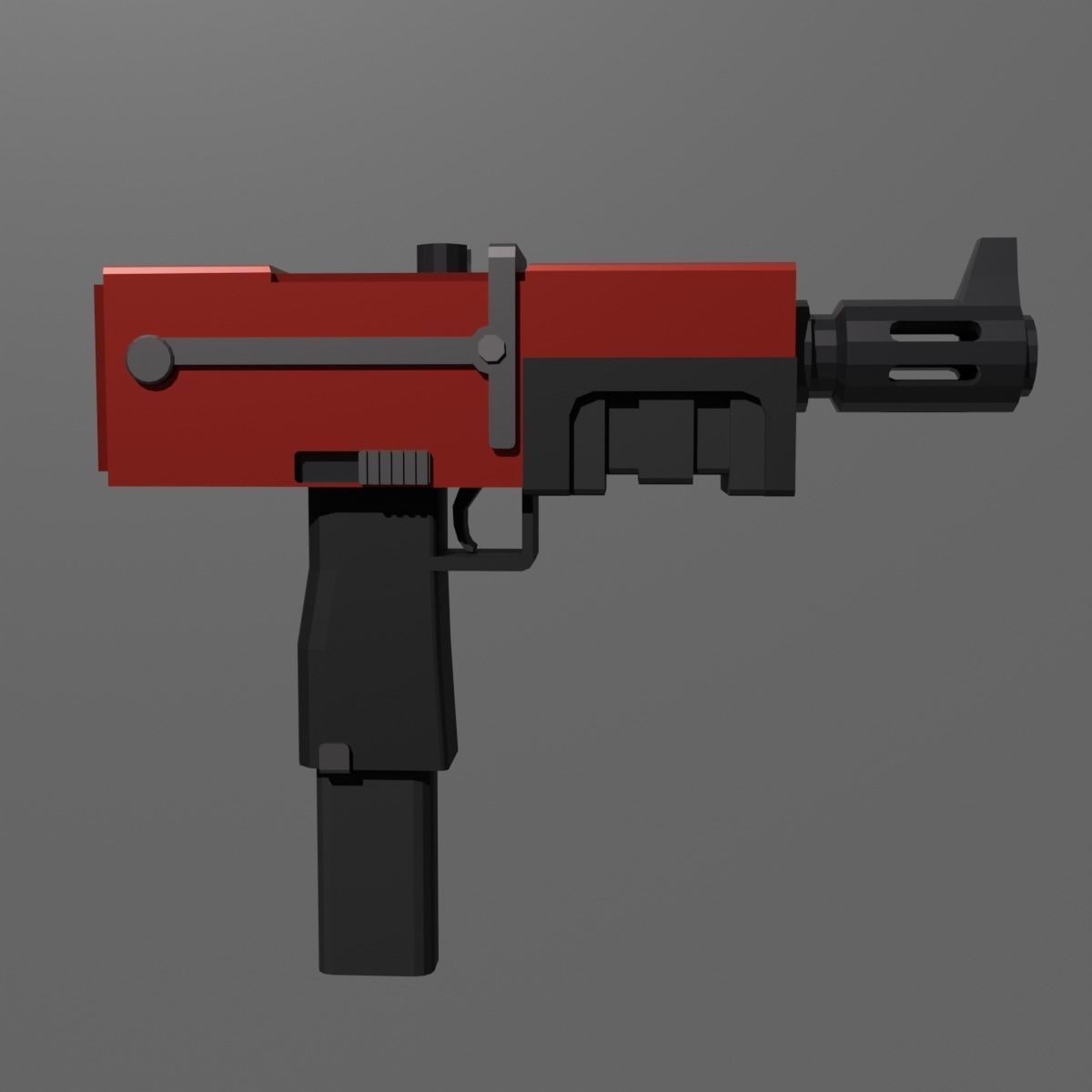 Warhammer 40k Autopistol Pattern Voss Mk 10 Low-poly 3D model_15