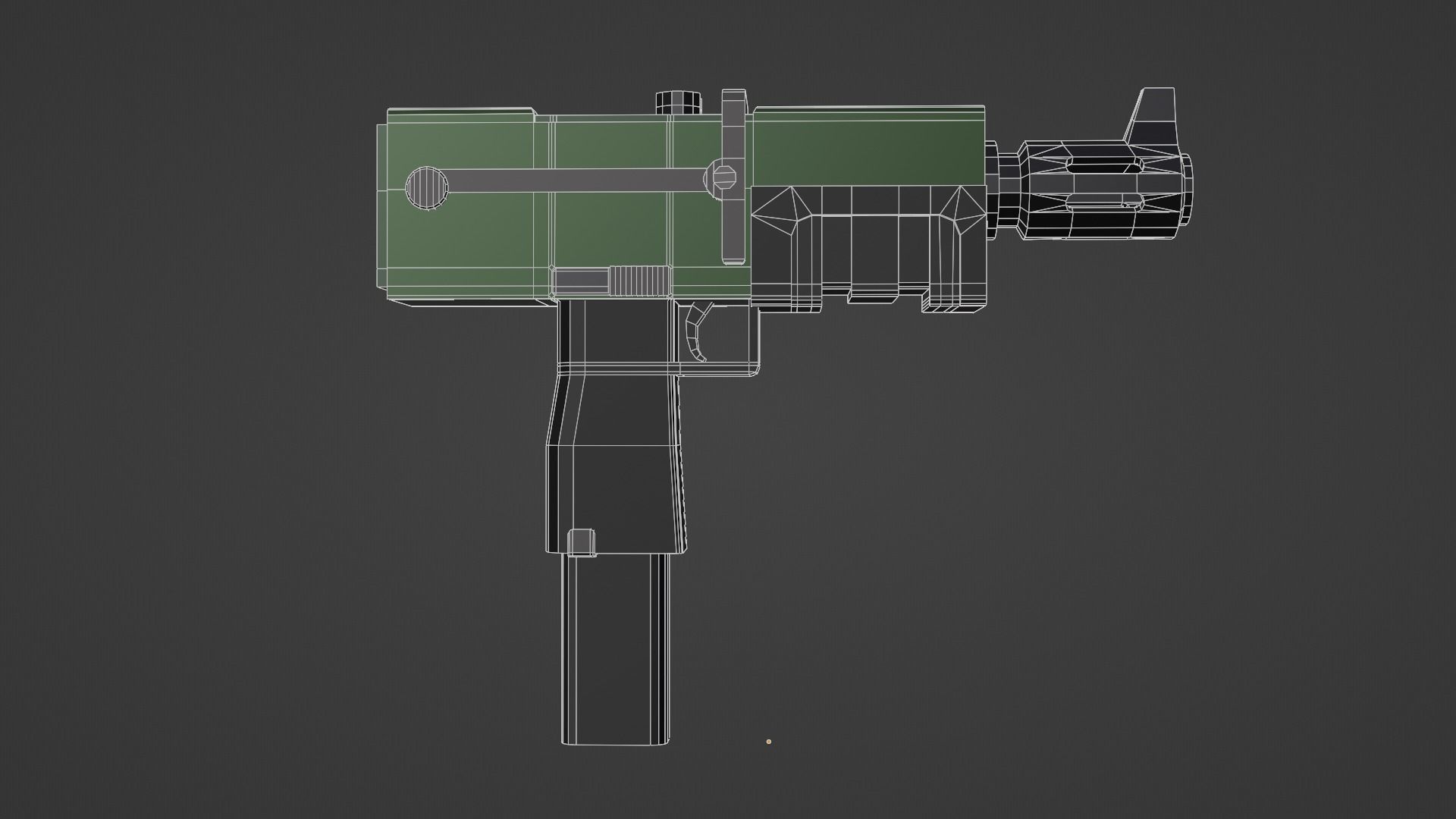 Warhammer 40k Autopistol Pattern Voss Mk 10 Low-poly 3D model_17