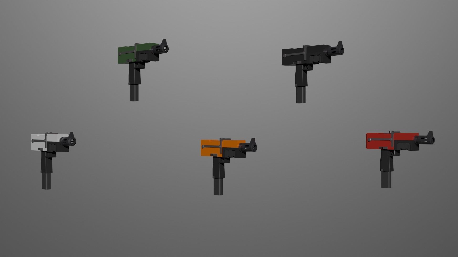 Warhammer 40k Autopistol Pattern Voss Mk 10 Low-poly 3D model_3