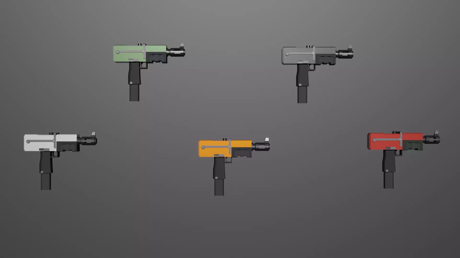 Warhammer 40k Autopistol Pattern Voss Mk 10 Low-poly 3D model_0