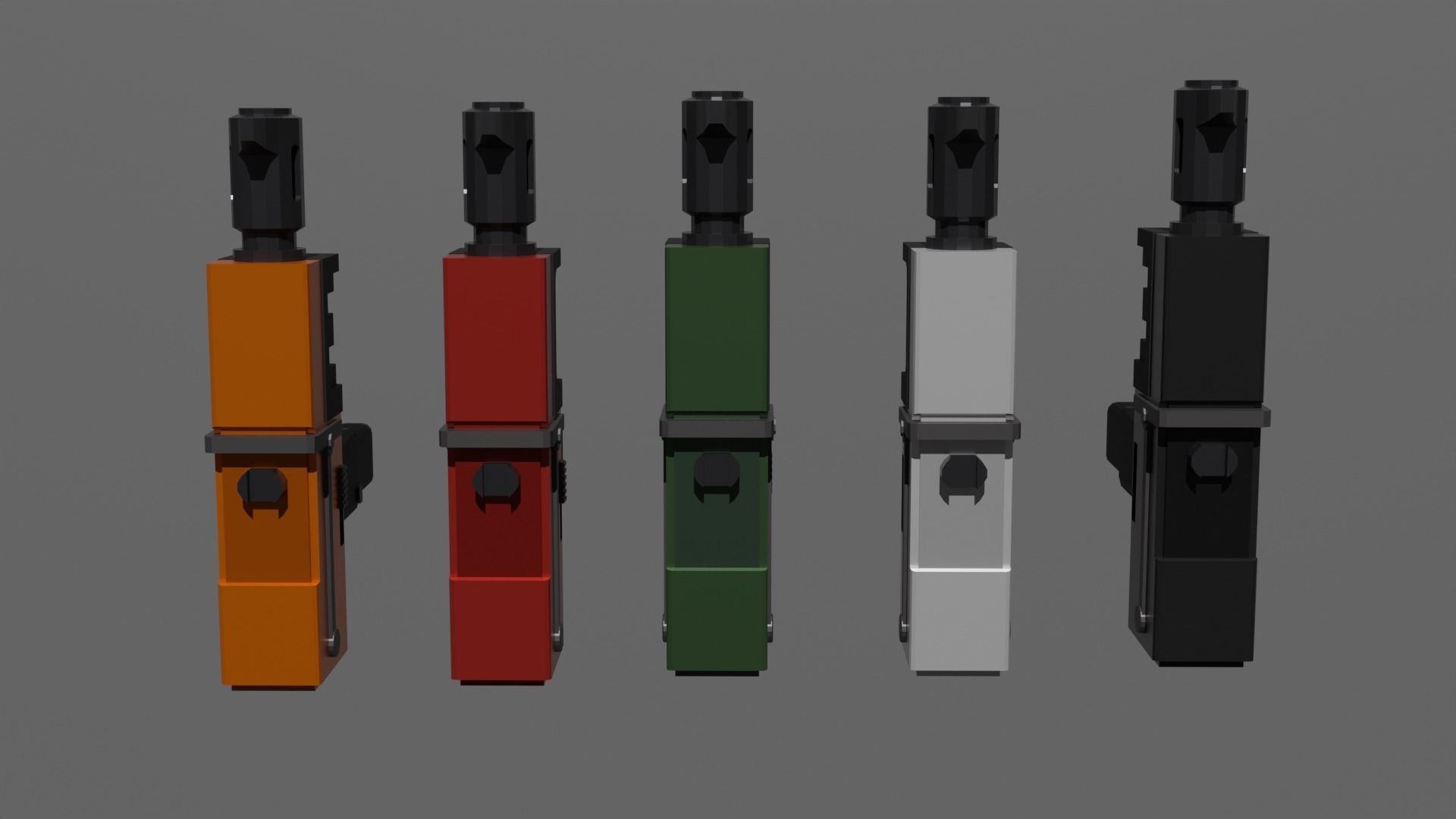 Warhammer 40k Autopistol Pattern Voss Mk 10 Low-poly 3D model_7
