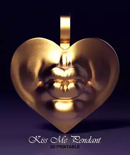 Kiss Me Pendant 3D print model
