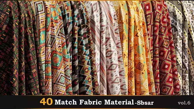40 Match Fabric Material-SBSAR-VOL-6
