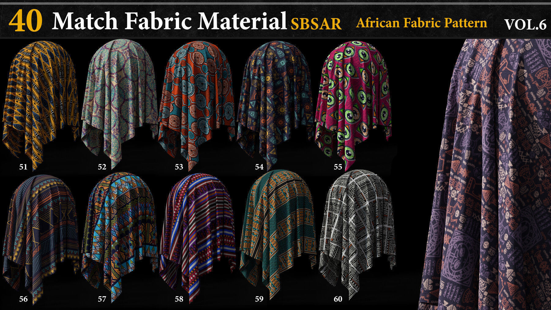 40 Match Fabric Material-SBSAR-VOL-6 Texture_6